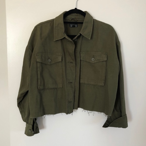 topshop cropped shacket/jacket - Picture 2 of 6